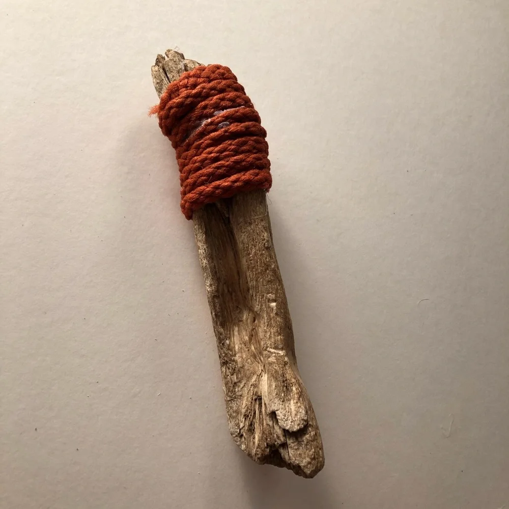 Boho wrapped California driftwood 8”